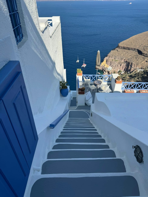 Scenic stairs landscape